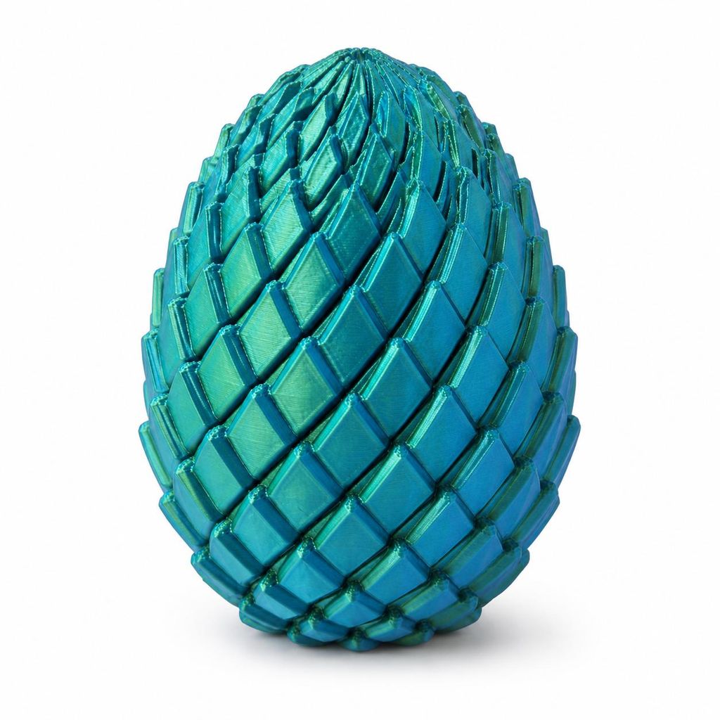 Œuf fidget dragon transformable – DRAGOEGG Bleu-Vert Image du produit  Image générée par une IA