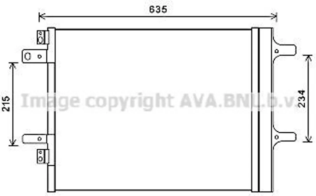 Condenseur de clim PRASCO CNA5308D haute résistance OE 9673629480 inclus