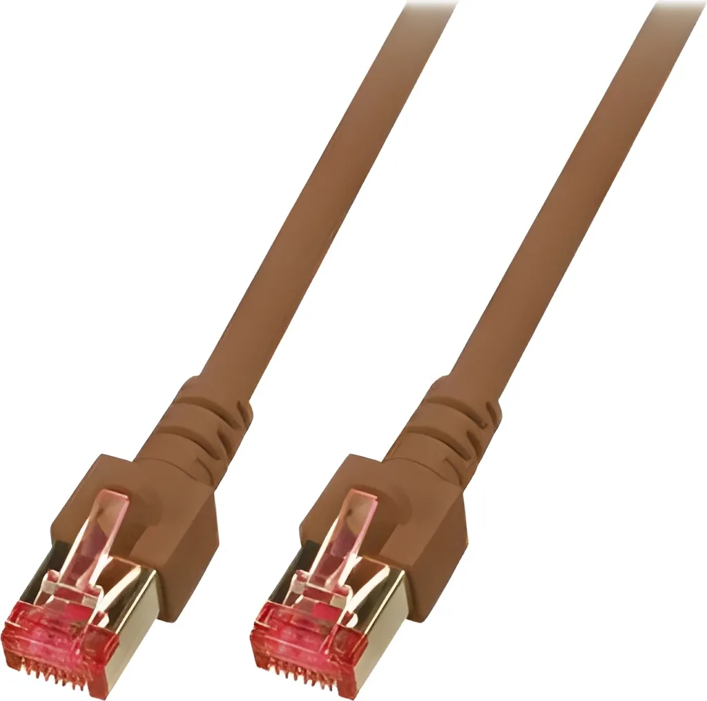 EFB-Elektronik K5517.1 Cavo Ethernet 1 Metro Cat.6 S/FTP Marrone