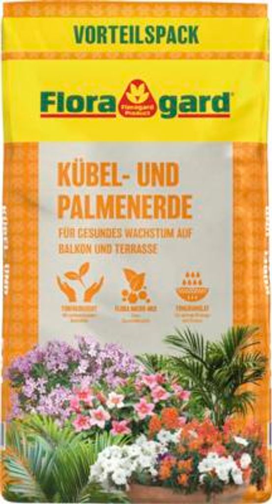 Kübelpflanzen- & Palmenerde Floragard 50 L Produktbild 