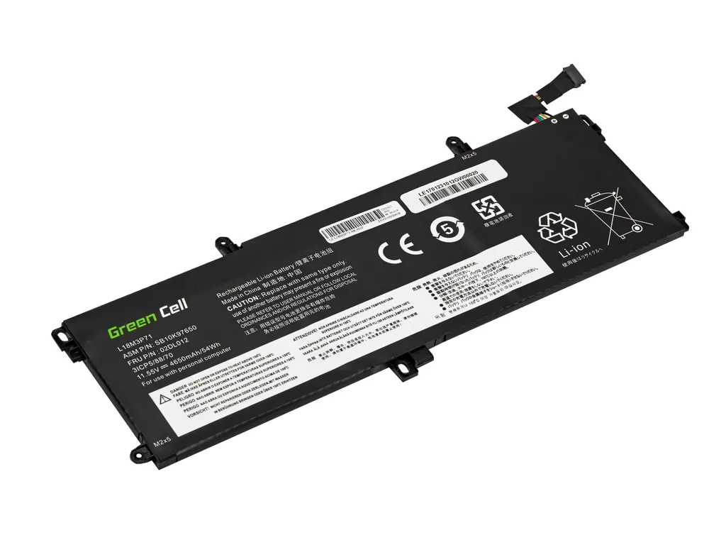 Batterie Greencell pour Lenovo ThinkPad T590 T15 P15s P53s LE170 Li-Ion