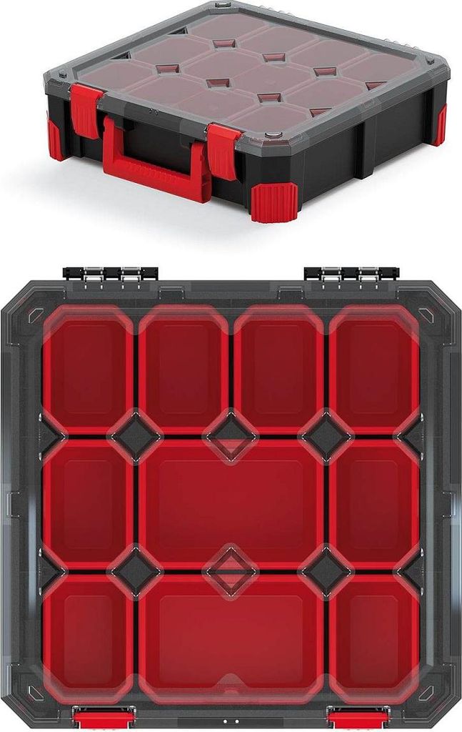 Organizér TITAN - 10 krabiček, 390x390x110 mm - průhledné Immagine del prodotto 