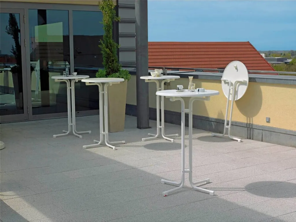 Table de Bar Haute Anthracite 70 cm : Idéal pour Cuisine et Balcon Clos - 5