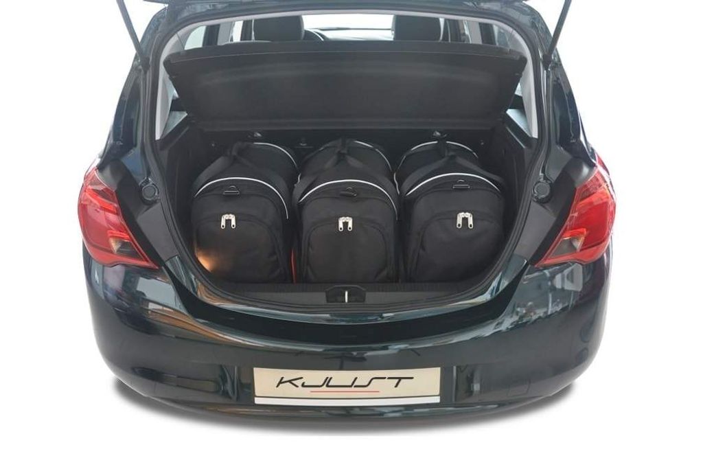 Opel Corsa 2014-2019 Kofferraumtaschen Set 3 Stk