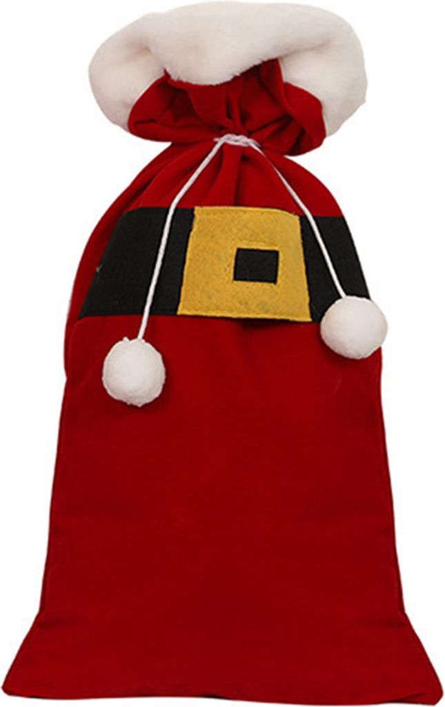 Weihnachtsmann-Geschenktüte aus Samt mit Kordelzug, roter Weihnachtsmann-Geschenksack, großer Geschenkverpackungssack für Weihnachtsgeschenke un...