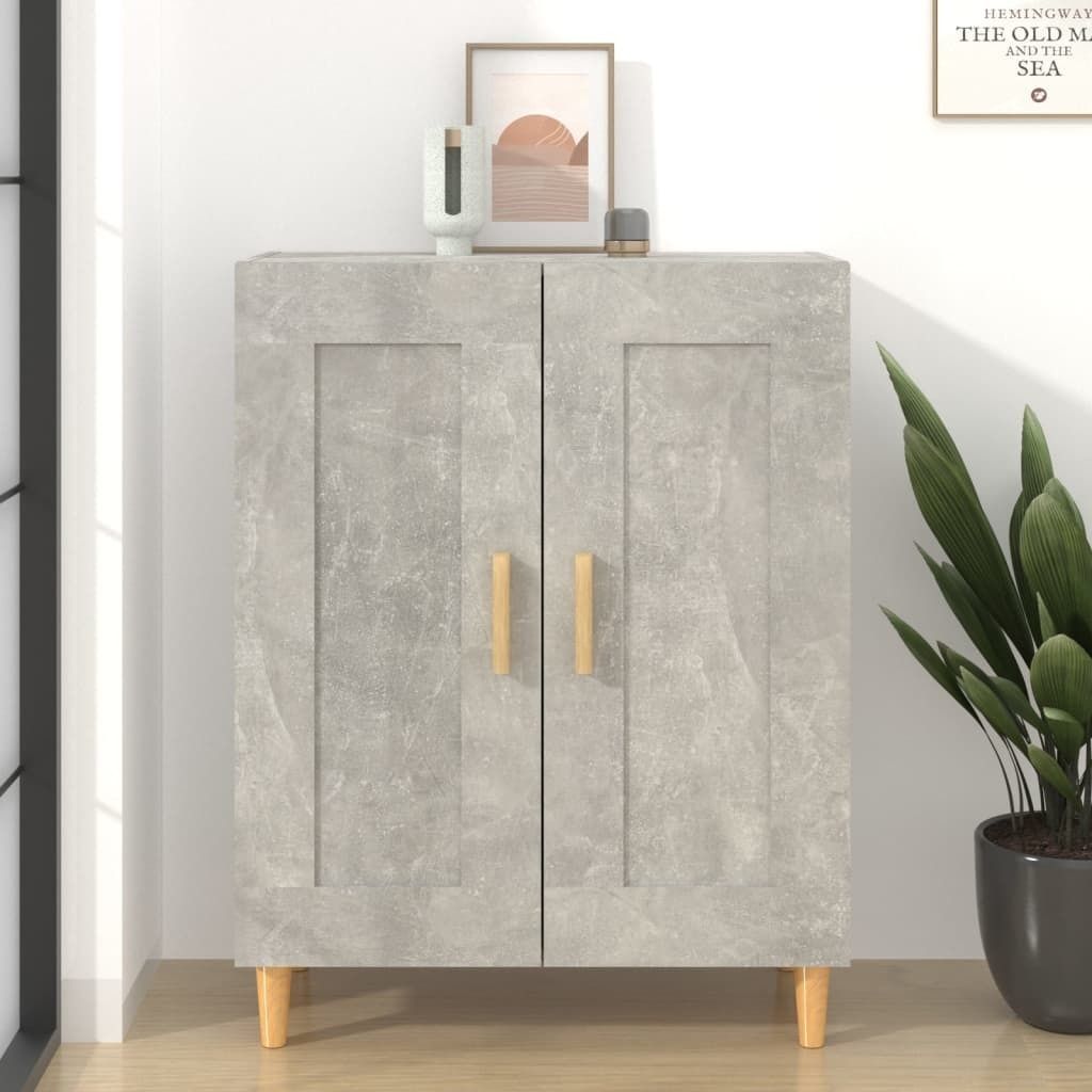 Sideboard Betongrau 69,5x34x90 cm Holzwerkstoff , Kommoden Design 2024