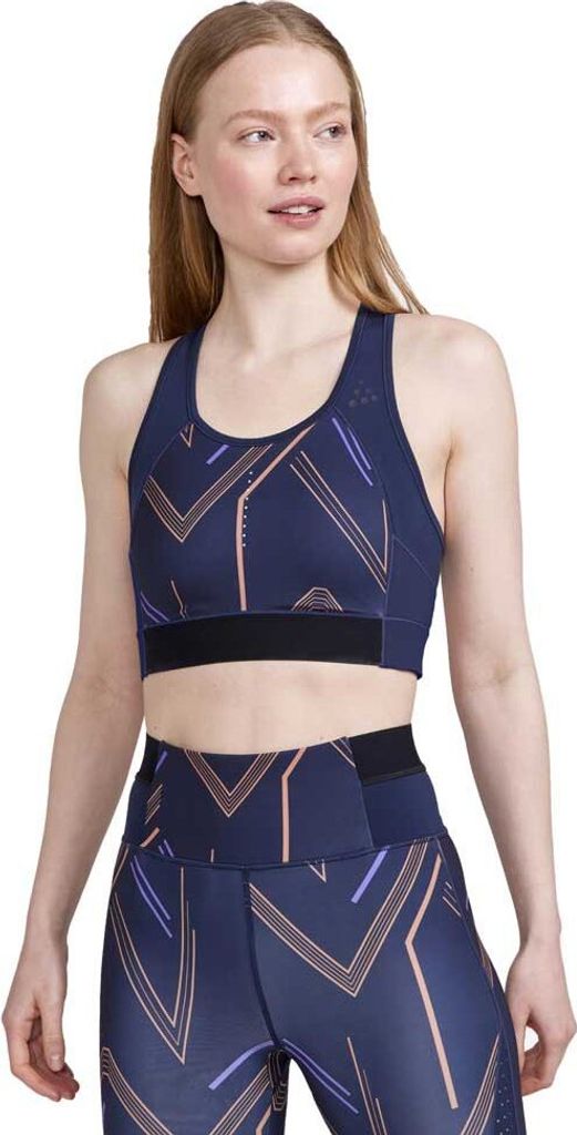 Craft Pro Hit Blocked Sport Sport-top Blau L Frau Blau L