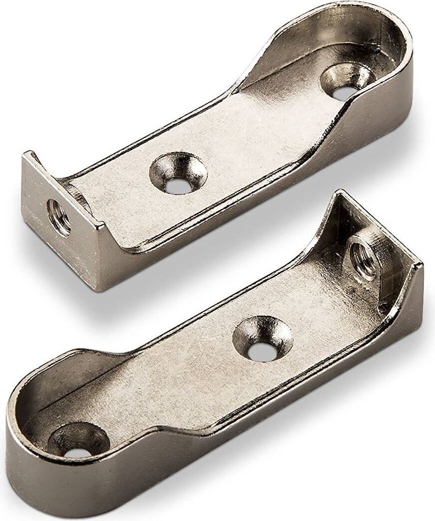 1 Paar Schrankrohrlager für Ovale Schrankrohre 30 x 15 mm Produktbild 