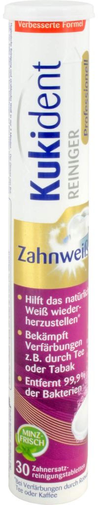 Kukident Professional Teeth Whitening Tabs - 30 tabliet na Obrázok produktu 