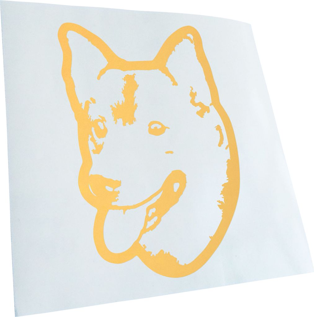 Kiwistar - Autoaufkleber - Swedish Vallhund Hund - Creme - 24x16cm - Aufkleber für Auto, Laptop, Fahrrad, LKW, Motorrad Mehrfarbig JDM Decal Racing