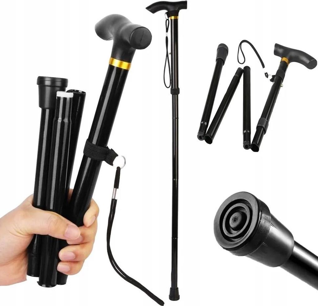 Gehstock, Klappbar, Leicht, Verstellbar, Orthopädisch, Nordic Walking