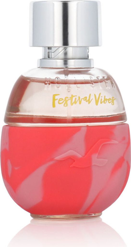 A bottle of Hollister Festival Vibes for Her Eau de Parfum.