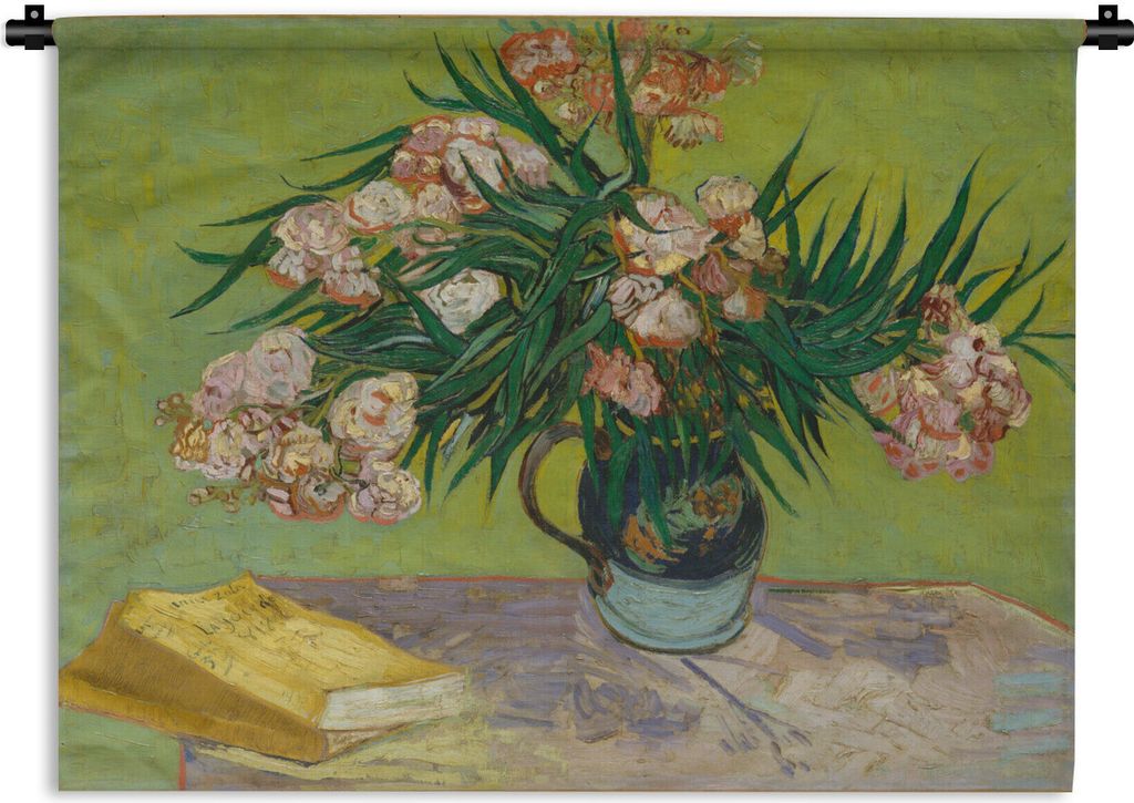MuchoWow Wandteppich Wandbehang Der Oleander - Vincent van Gogh 60x45 cm Tapisserie Dekoration Wandtuch - Das Schlafzimmer
