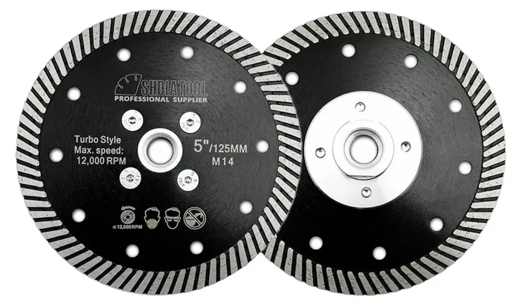 Lame de scie circulaire diamantée 125mm pour coupe rapide, lot de 2 pièces