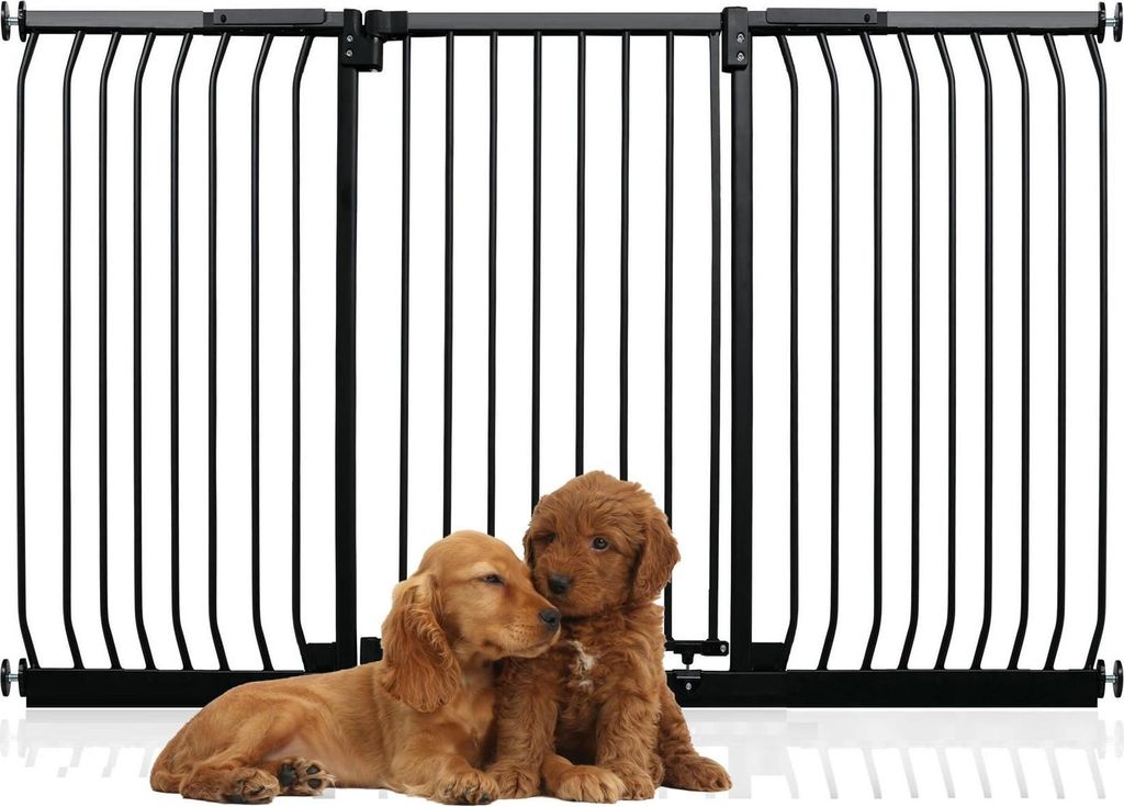 Bettacare Extra Tall Elite Hundegitter, 188cm - 197cm, Schwarz