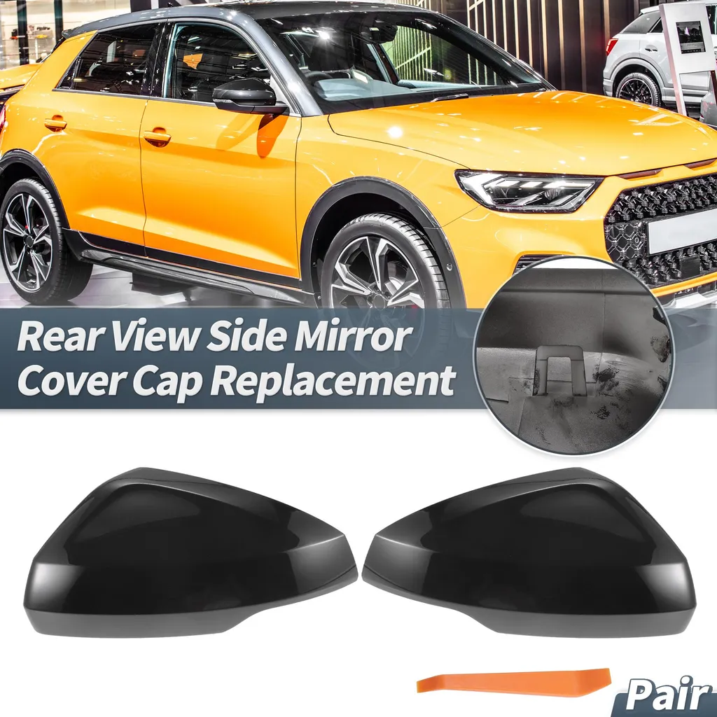 Couvercle de Rétroviseur pour Audi A1 2018-2023 Noir Brillant Rechange