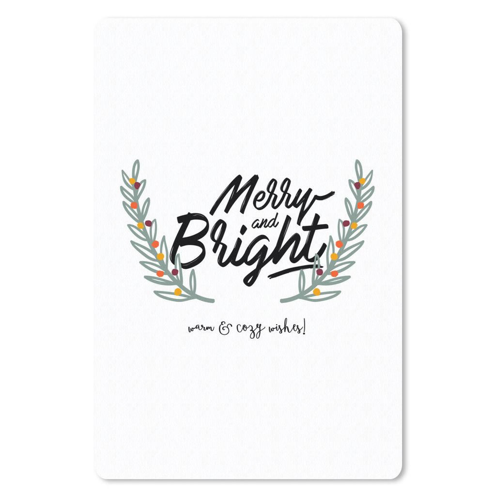 MuchoWow Mauspad Mousepad Sprichwörter - 'Frohe und helle, warme und gemütliche Wünsche' - Zitate 40x60 cm - Mousepads - Maus Mat - Pad - Maus...