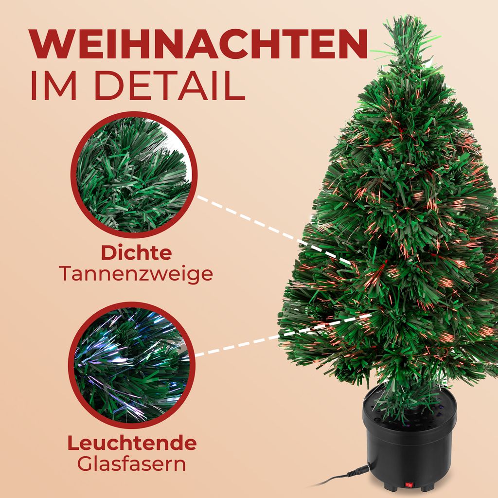 CASARIA Weihnachtsbaum knstlich 66 cm Klein Tisch Topf