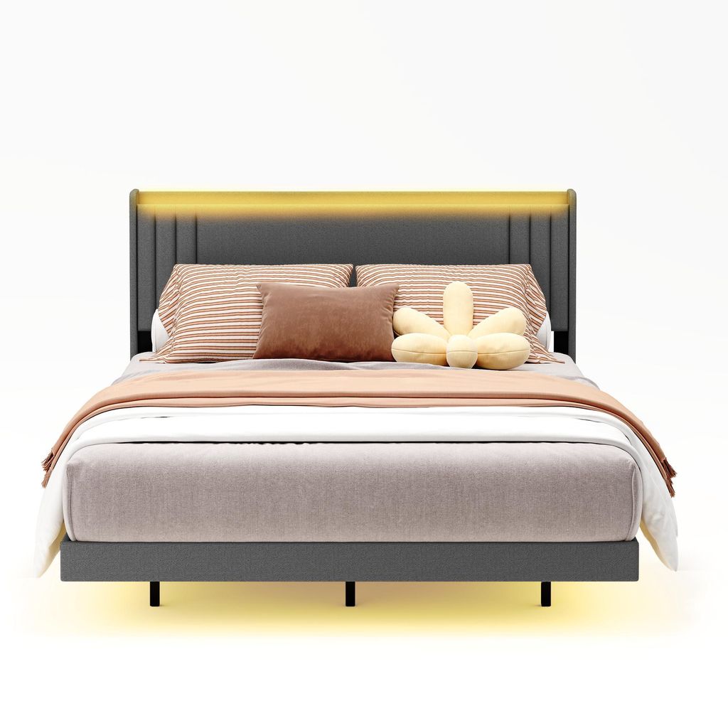 BEALIFE Polsterbett 160x200 cm mit USB-Ladefunktion, Produktbild 
