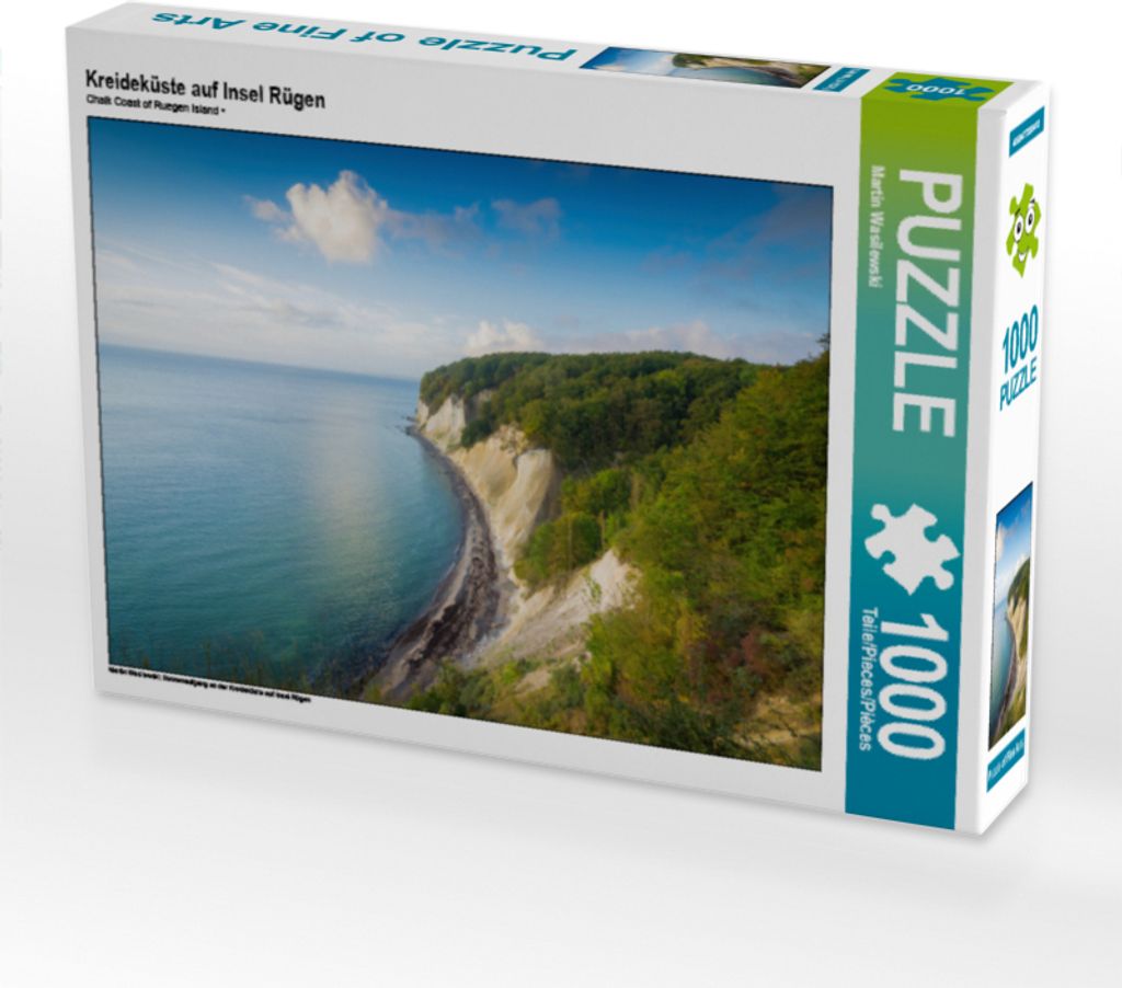 CALVENDO Puzzle Kreideküste auf Insel Rügen | 1000 Teile Lege-Größe 64x48cm Foto-Puzzle für glückliche Stunden