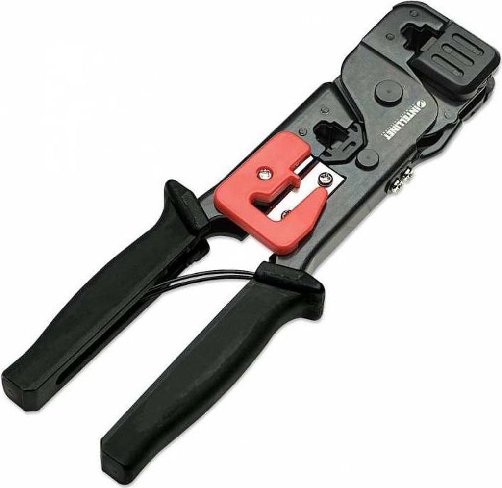 Intellinet 210836 Kabel-Crimper Crimpwerkzeug Schwarz, Rot