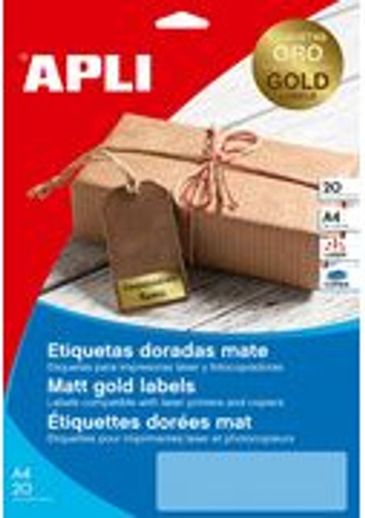 agipa Kennzeichnungs-Etiketten 63,5 x 29,6 mm gold