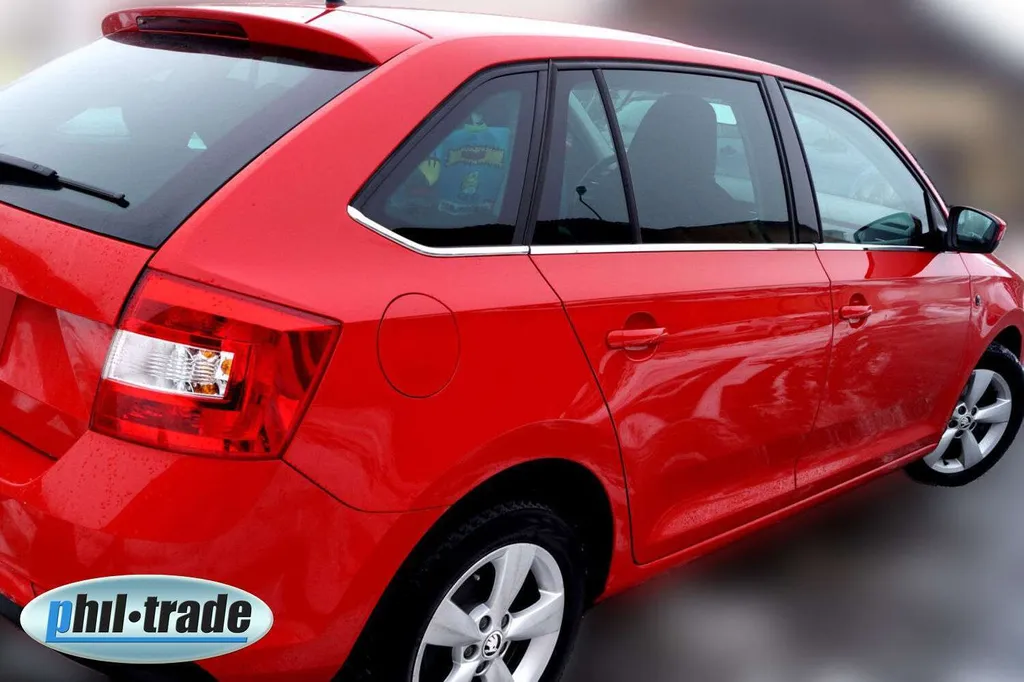Rénovation Vitres Skoda Rapid Spaceback Baguettes Chrome Inox Anti-Ternes