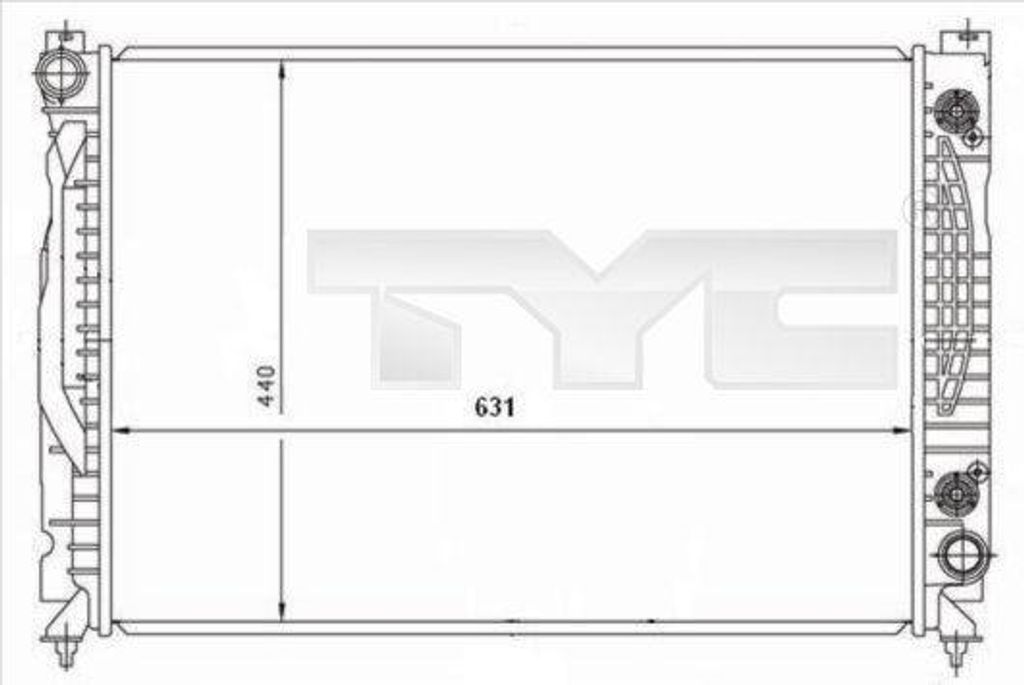 TYC 702-0001 Motorkühler OE 4B0121251AE kompatibel mit A6 4B