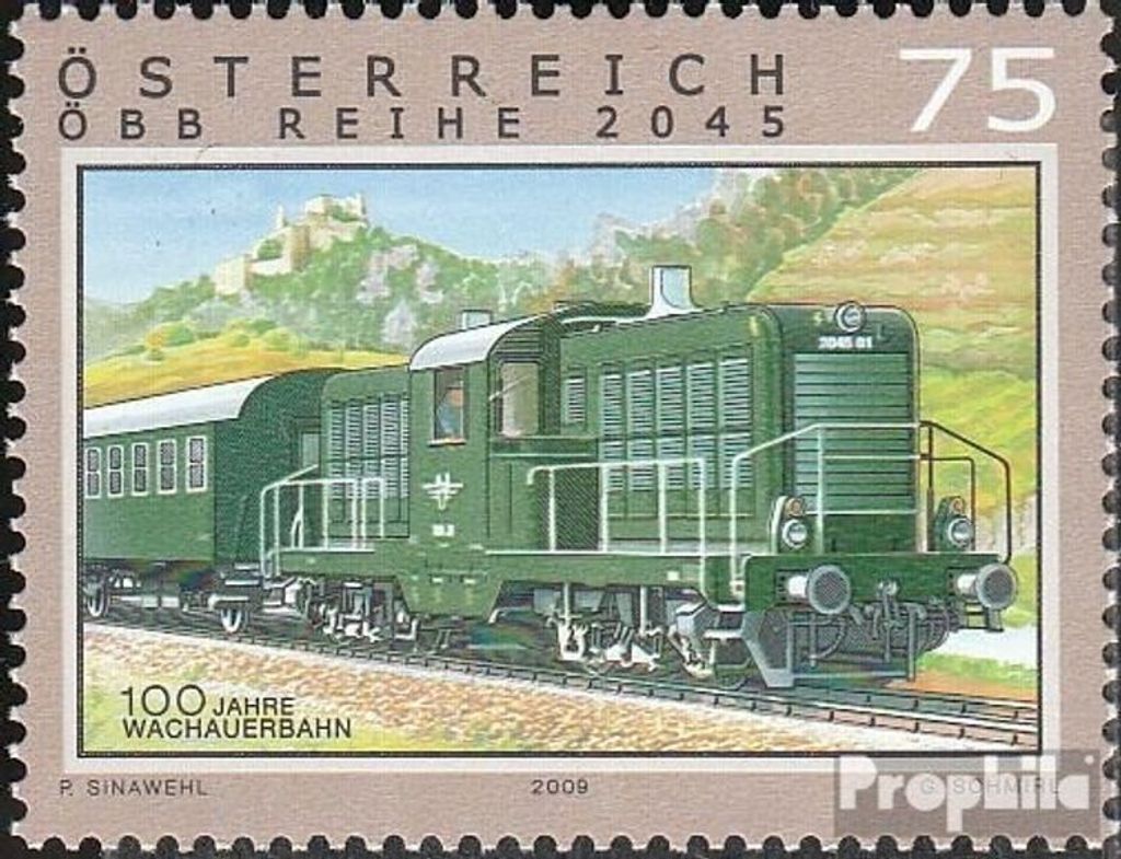 Briefmarken Österreich 2009 Mi 2818 (kompl.Ausg.) gestempelt Eisenbahnen