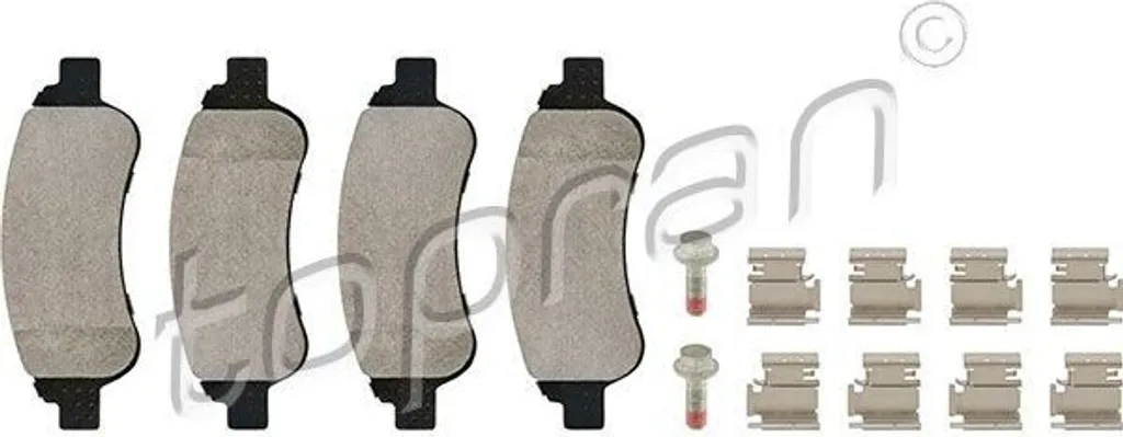 Jeu de plaquettes de frein à disque avant pour Peugeot 307 essence diesel