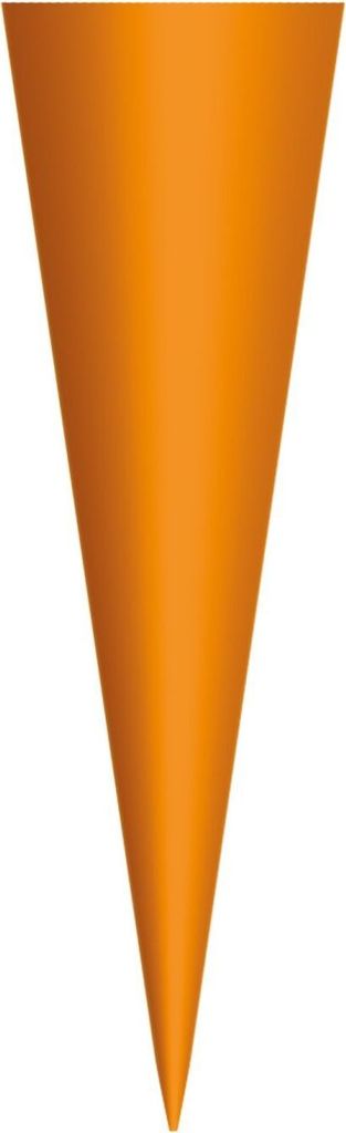 Schultüten-Rohling klein zum Basteln orange - 50 cm rund - Produktbild 
