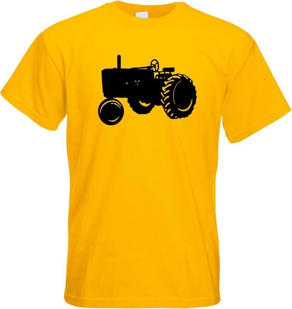 Kiwistar - T-Shirt - gelb - Traktor - Schlepper - Großtraktor Herren Funshirt Bedruckt Design Sprüche Spruch Motive - mit Motiv Bedruckt - Funshi...