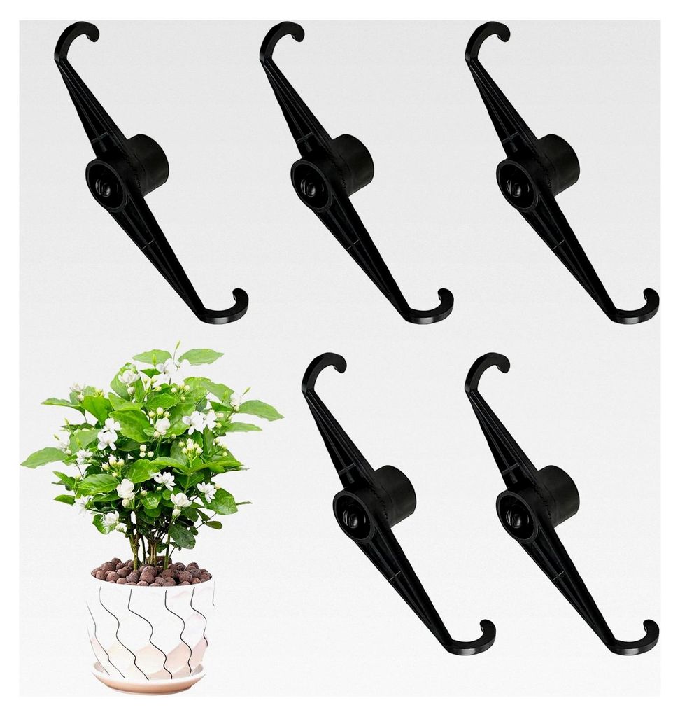 Pflanzenbieger, Stütz- und Formklemmen für Knospen und Pflanzen im Gartenbau, 5 Stück einstellbare Gartengeräte für Gemüse- und Blumenanbau
