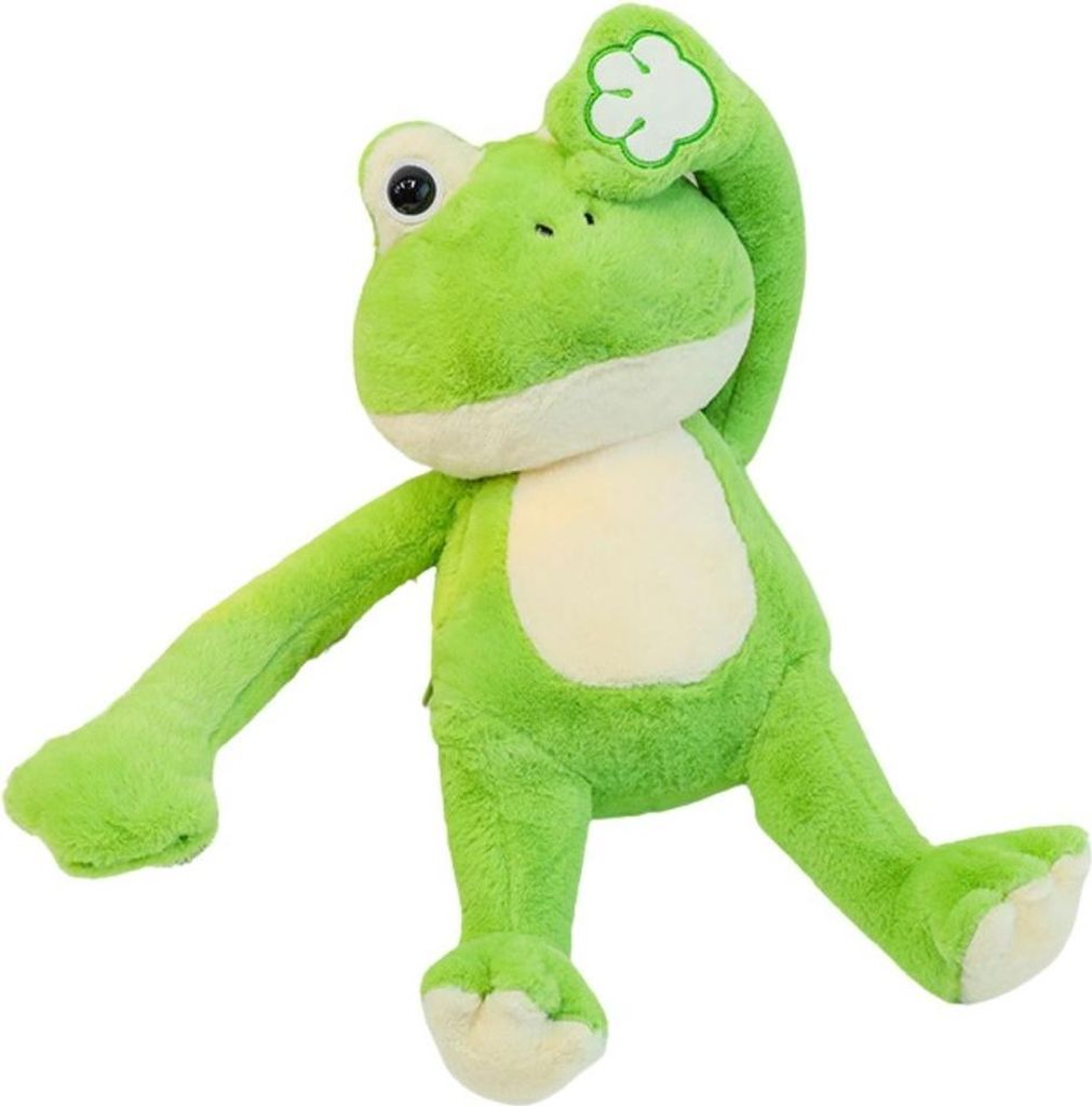 Plüsch Maskottchen Huggable Frosch Mit Magneten Grün 23Cm