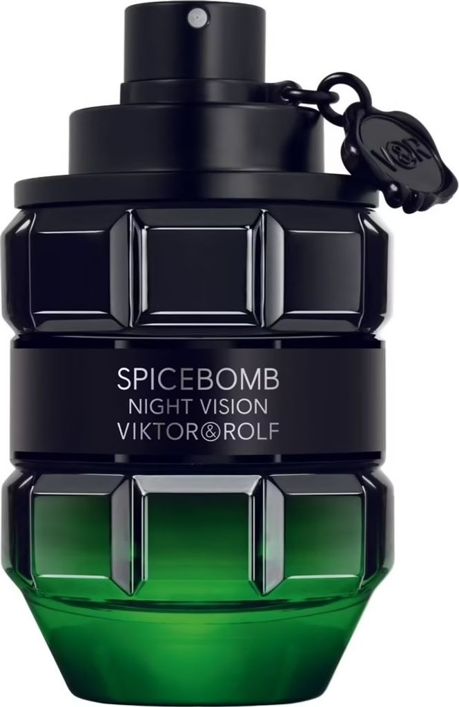 A product shot of a bottle of Viktor & Rolf Spicebomb Night Vision Eau de Toilette for men.