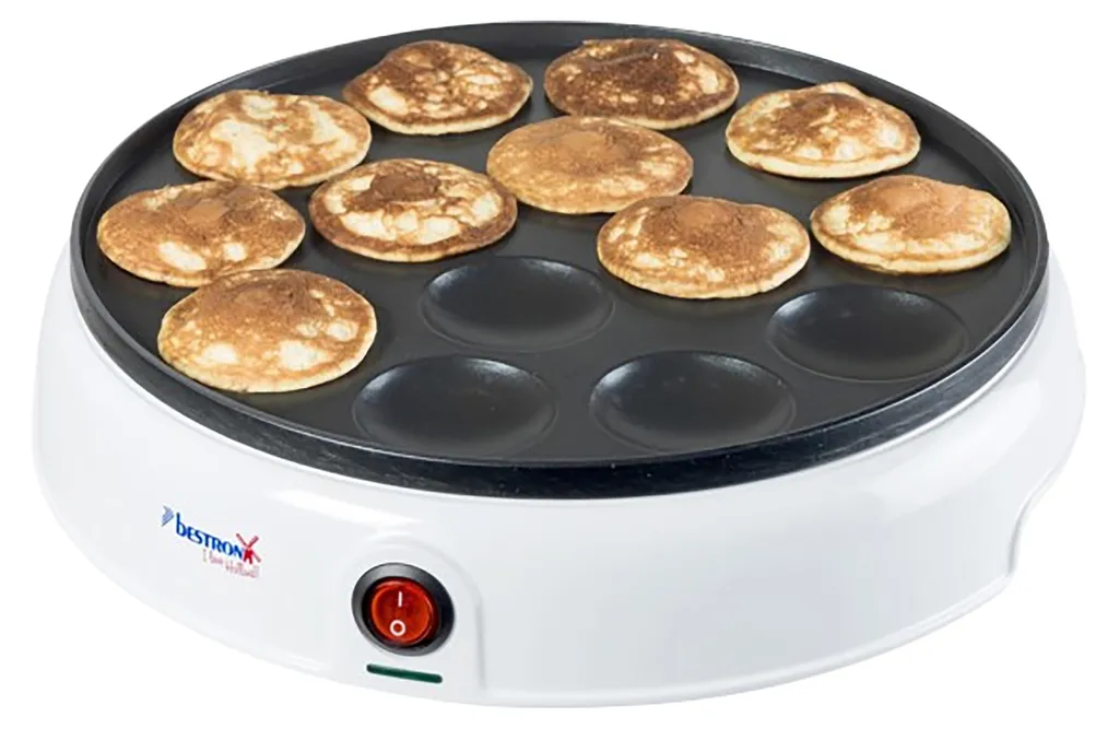 Bestron APFM700W Piastra per Poffertjes 14 Fori 800W - Dolce Vita