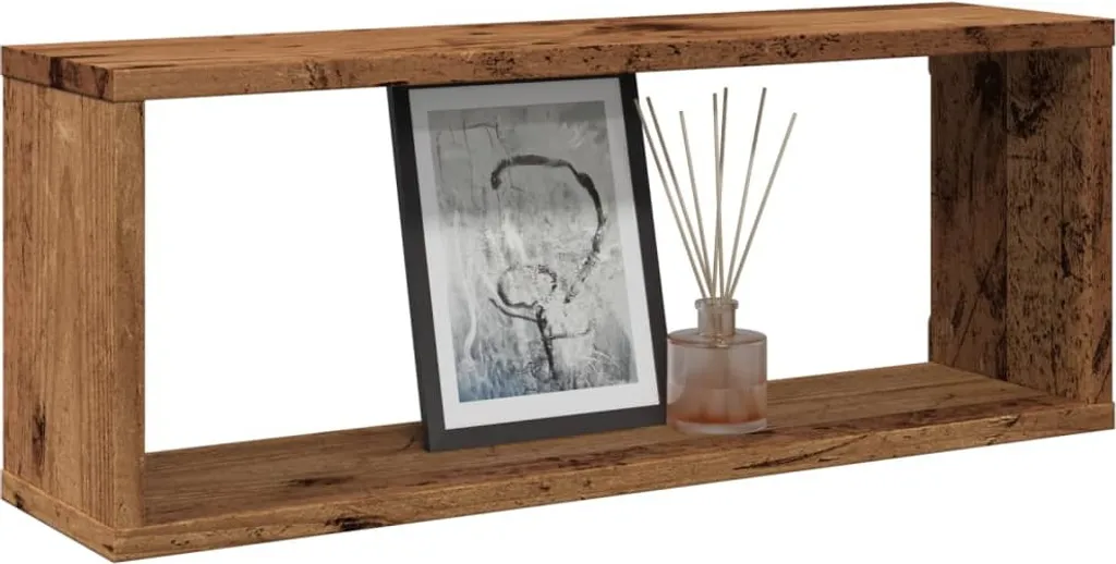 Maison Exclusive Scaffali Parete 2pz Legno Antico 60cm - Offerta Online