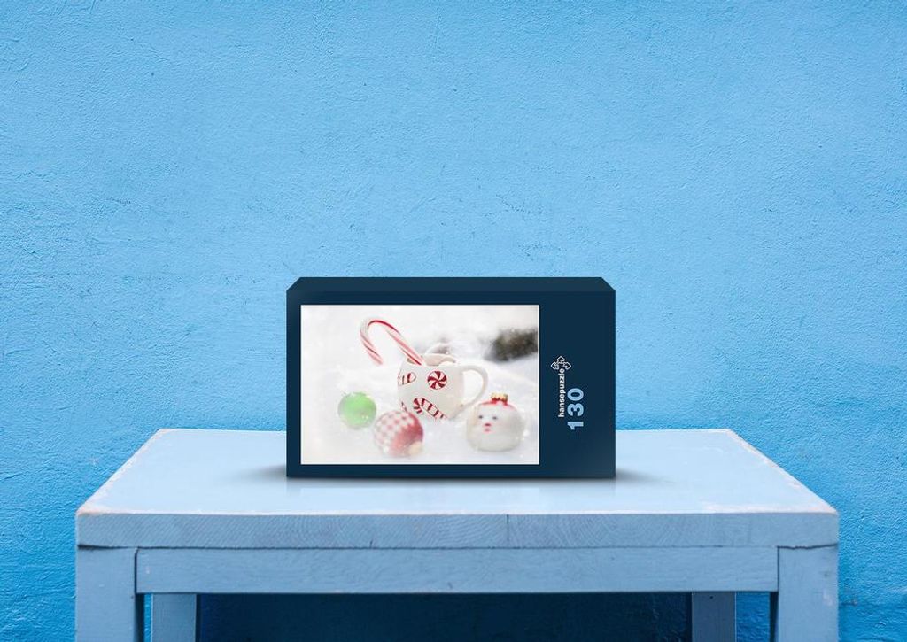 hansepuzzle 43804 - Heiße schokolade Puzzle, 130 Teile, Gefühle, 28,7 x 20,0cm mit hochwertiger Aufbewahrung, Kartonbox & Beutel