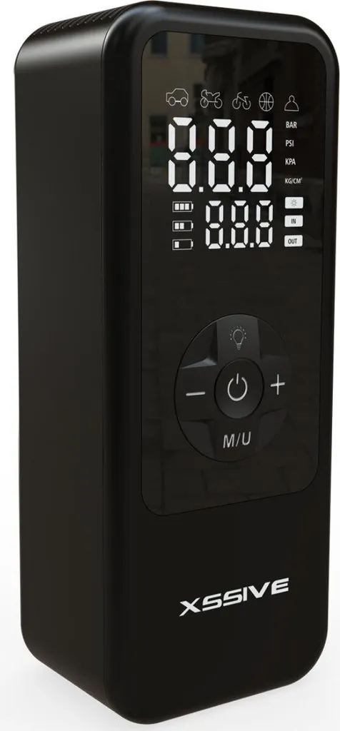 Compresseur d'air autonome Xssive 5200mAh idéal pour voyages et vélo