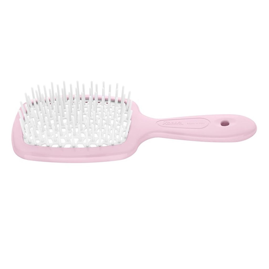 Janeke Kleine Superbrush Haarbürste in Hellrosa - Professionelle Qualität für schonendes Bürsten