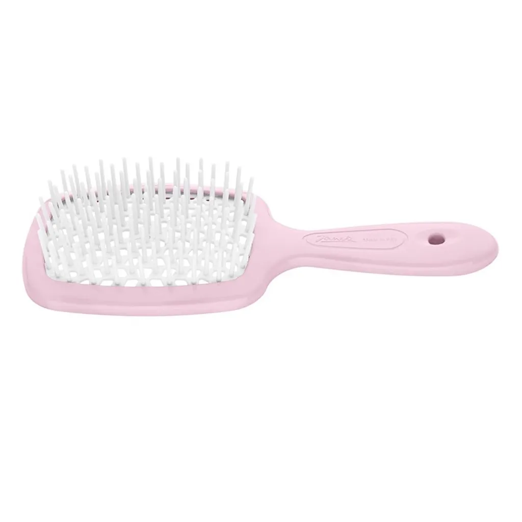 Janeke Superbrush Small Rose - Brosse Alvéolée Antistatique Flexible