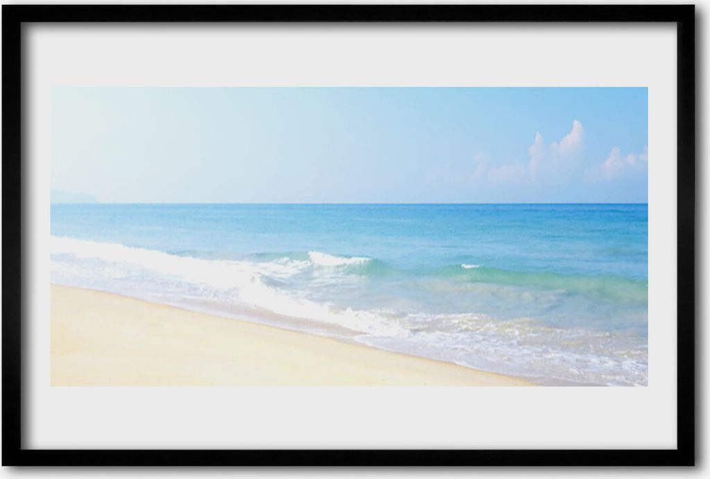 Bild 60x40 MDF-Rahmen Wandkunst Strand Meer Landschaft