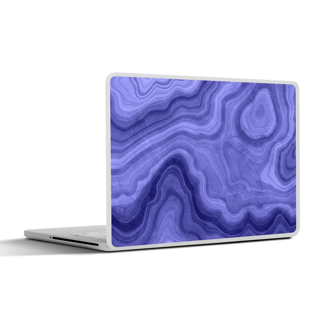 MuchoWow Laptop Aufkleber Sticker Cover Achatstein - Marmor - Abstrakt - Kristalle 30x21 cm - Sticker für Laptop - Selbstklebend