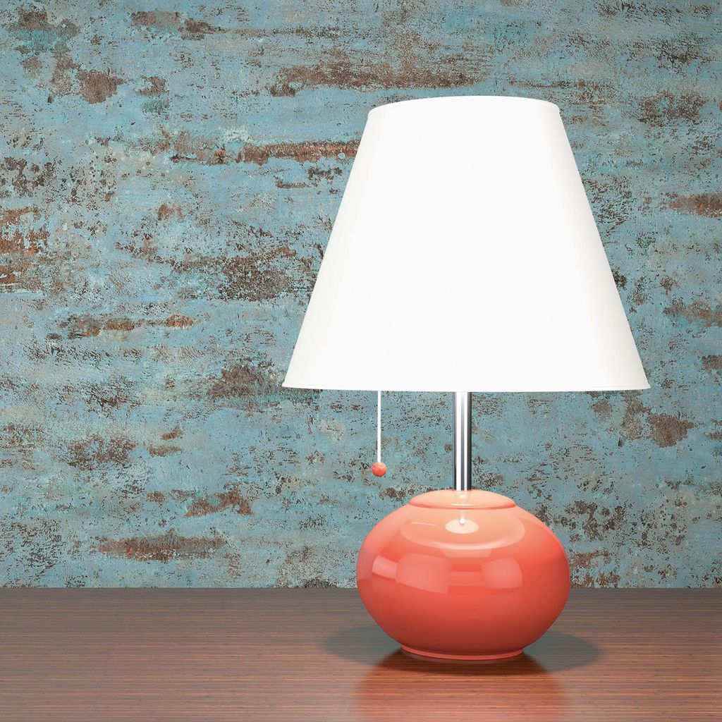 TADESSI Tapete Urban M1-No.401 Vliestapete Blau Braun Unitapete Vintage Wohnzimmer Schlafzimmer Küche