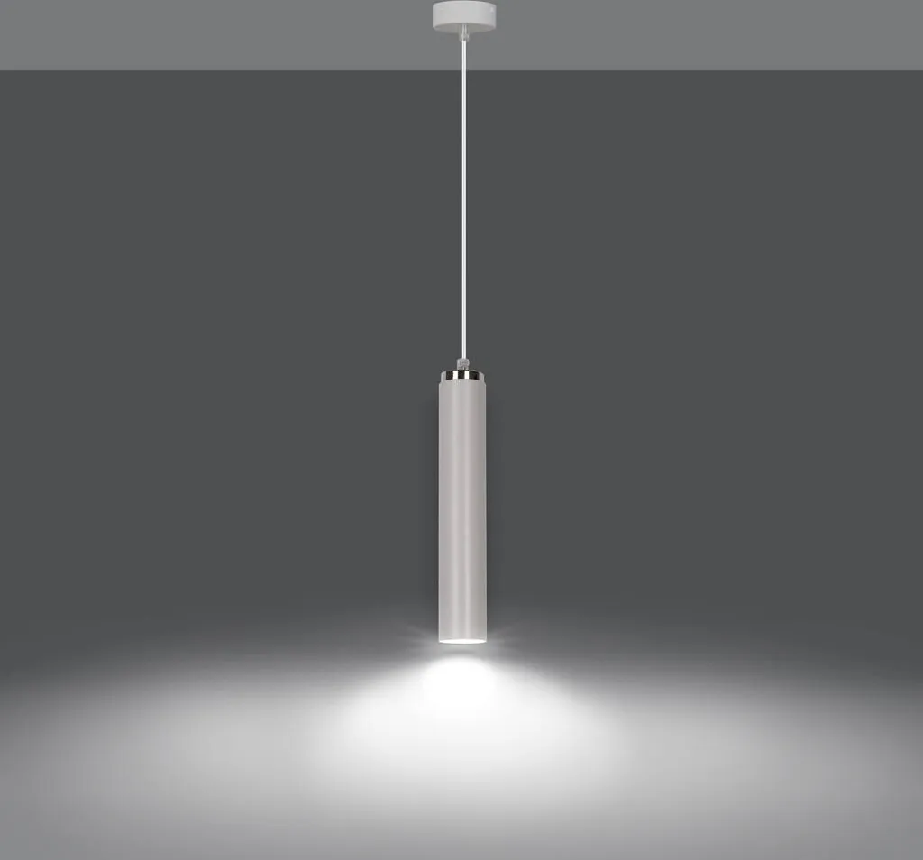 Suspension Blanche LUNA 1 Gain de Place pour Éclairer Coins Sombres
