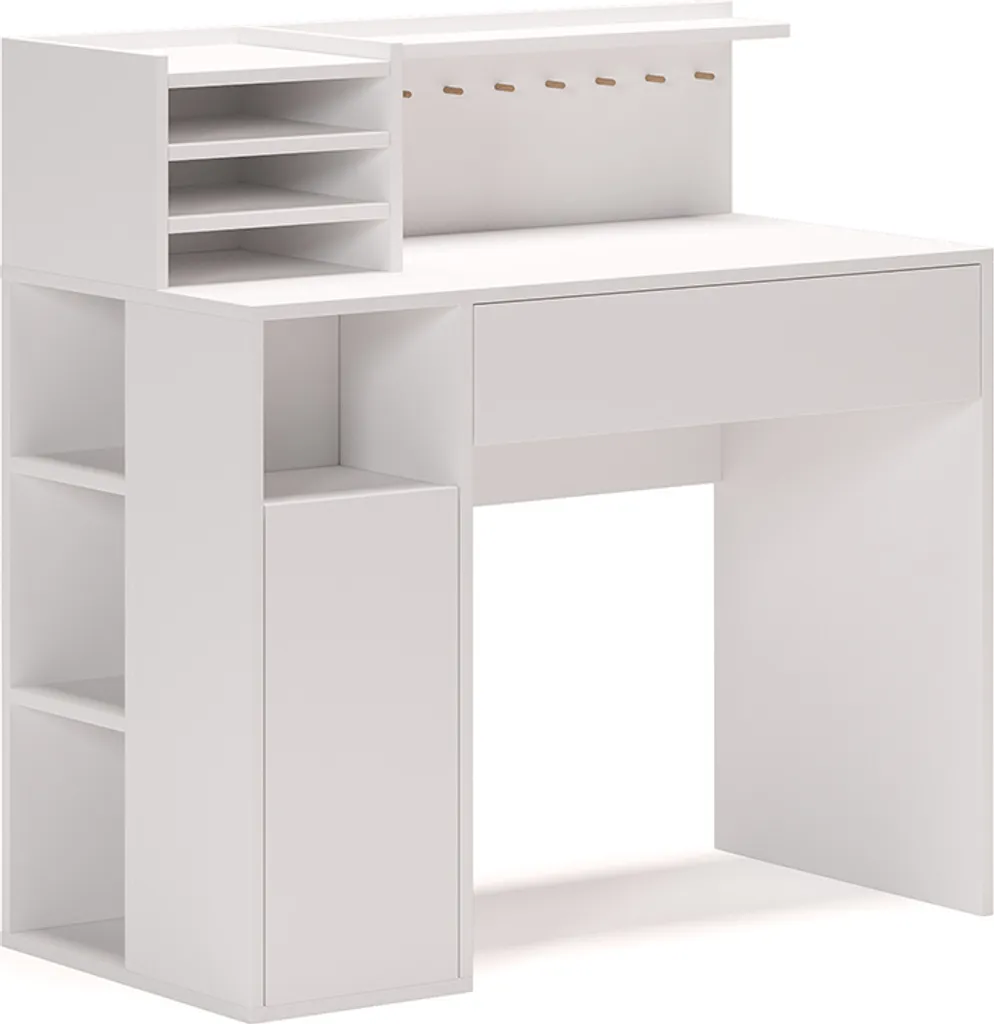 Bureau Blanc Vicco 36079 en 100x50 cm - Surface Robuste et Design Épuré