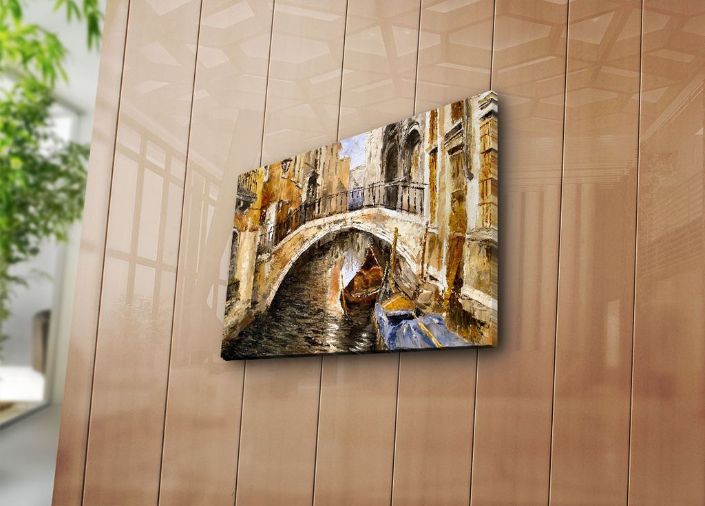Wallity, 3040C- HRZ3208, Bunt, Leinwandbilder, 30 x 40 cm, 100% Wildleder -Leinwand
