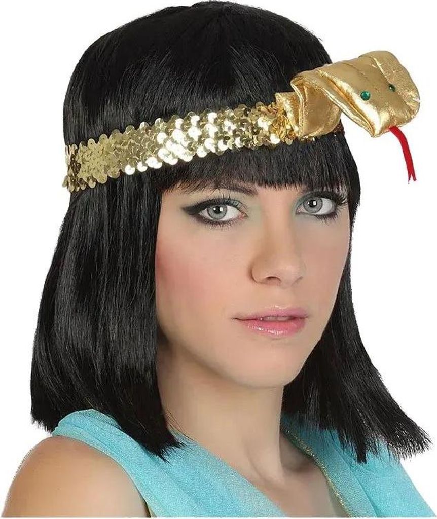 Atosa Ägyptisches Haarband Golden Golden One Size