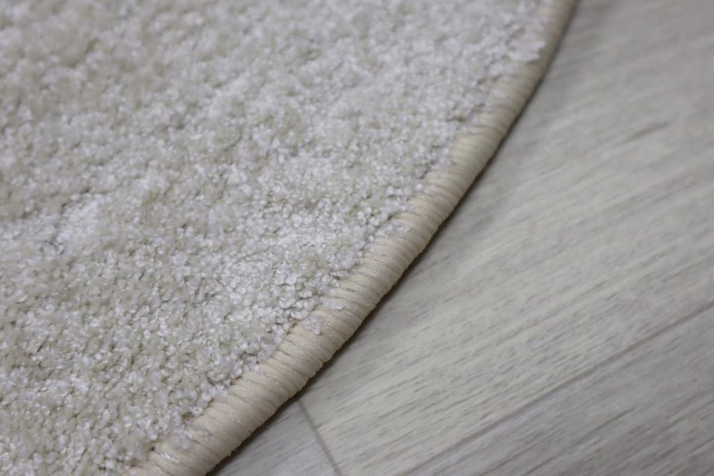 57x57 (Durchmesser) Kreis Kuschelteppich Capri Lux cream