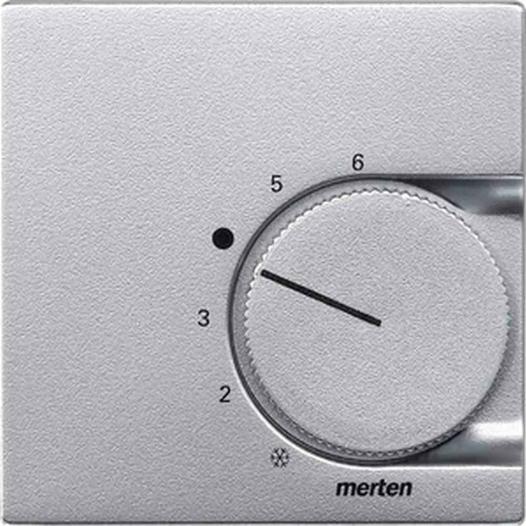 Plaque centrale Merten 536260 alu pour remplacer cache thermostat